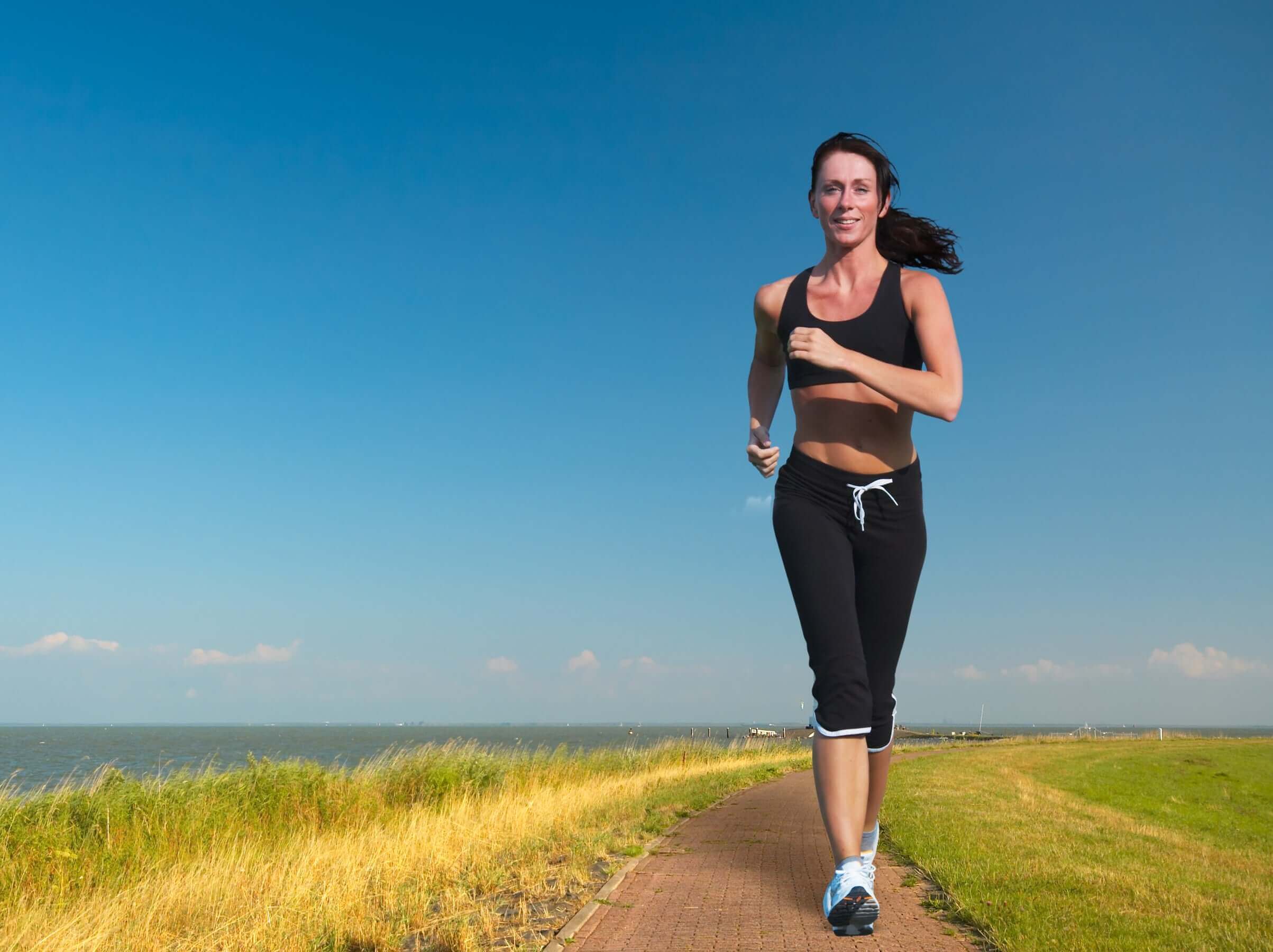 Vrouw aan het hardlopen