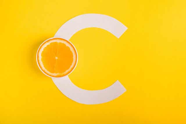 Sinaasappel en de c van vitamine c