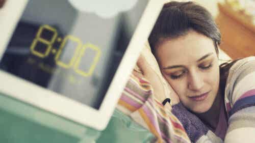 Wekker staat op 8:00