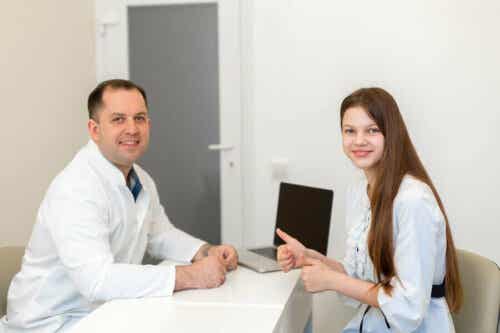 Tiener bij een zorginstelling