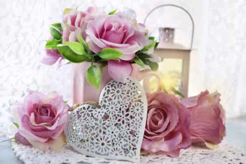 Rozen en een hartje