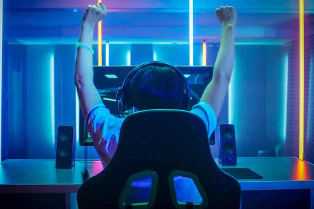 Gamer die juicht