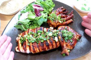 Recept voor gegrilde inktvis met knoflook en peterselie
