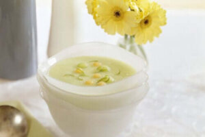 Een snel en makkelijk recept voor gazpacho van cantaloupe