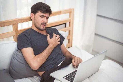Een persoon met angst
