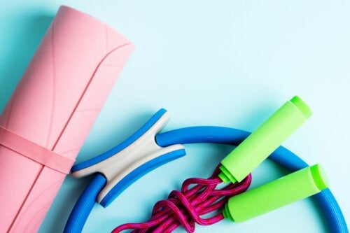 Materialen om comfortabel yoga te beoefenen