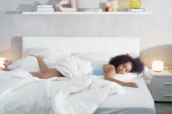 Vrouw in bed
